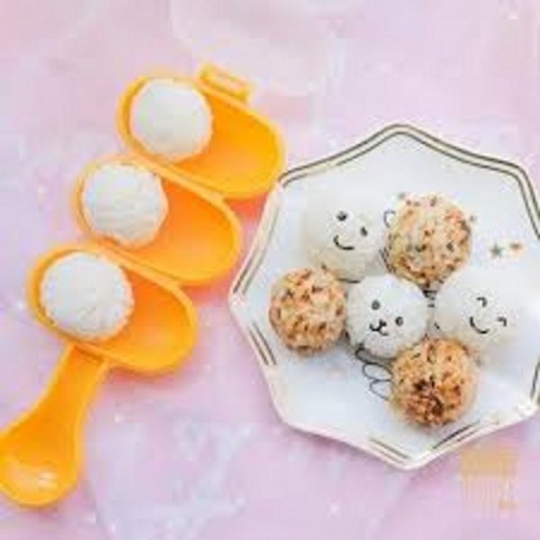 Cetakan bento bulat guncang, Ball Bento mould shake, Rice ball shaker - Image 3