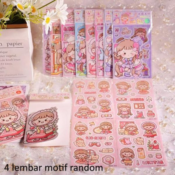 Stiker semi transparan PET, Accessoris Sticker, Stiker hiasan diary - Image 2