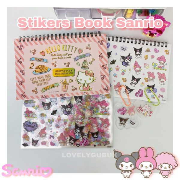 Stiker semi transparan Sanrio PET Kertasd bentuk kalender 10 lembar - Image 2