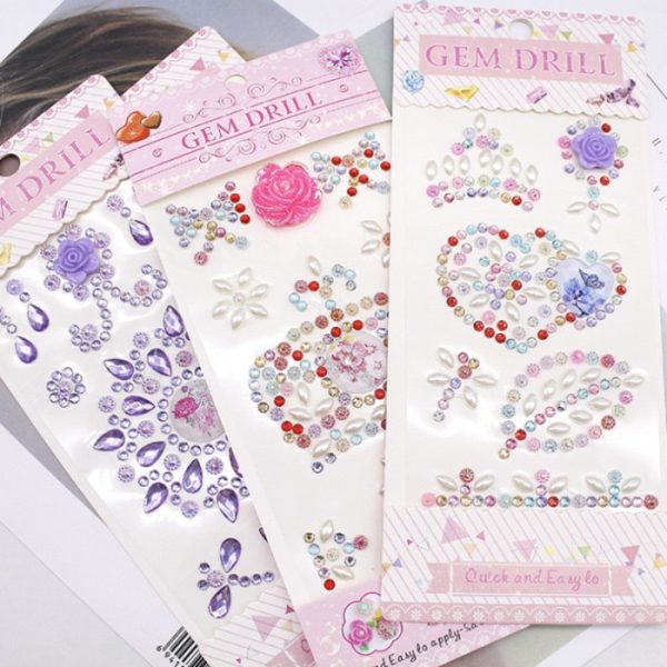 Stiker 3D kristal drill gem,Stiker kristal diamond gem,Crystal Sticker - Image 5