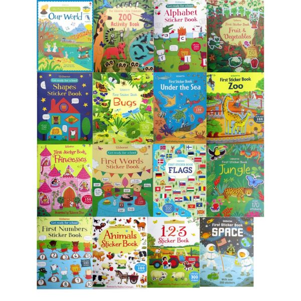 Usborne sticker book, Buku stiker usborne, Stiker belajar anak - Image 3