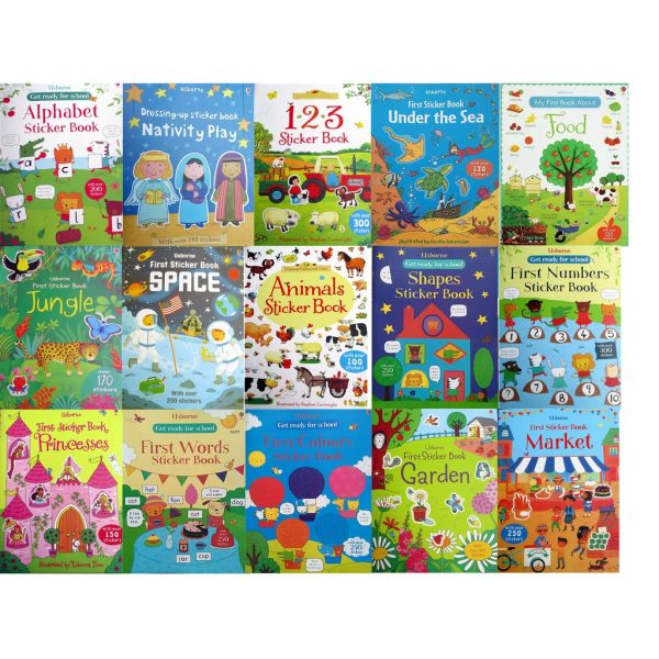 Usborne sticker book, Buku stiker usborne, Stiker belajar anak - Image 5