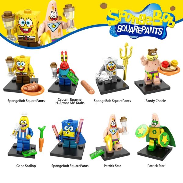 [LOGU] Brick Superhero action figures, Brick karakter friend hero sponge - Image 9