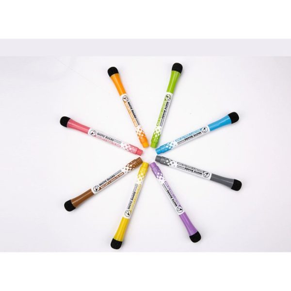 Spidol Board Marker Warna Warni, Premium Magnetic Dry Wipe Pens - Image 5