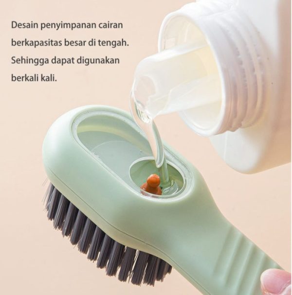 Sikat Pembersih Sepatu Multifungsi dengan Dispenser isi Sabun Otomatis - Image 2