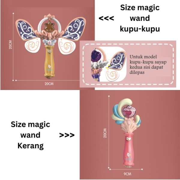 Mainan Tongkat Peri motif Kupu-kupu & Kerang, Butterfly Magic Wand - Image 5