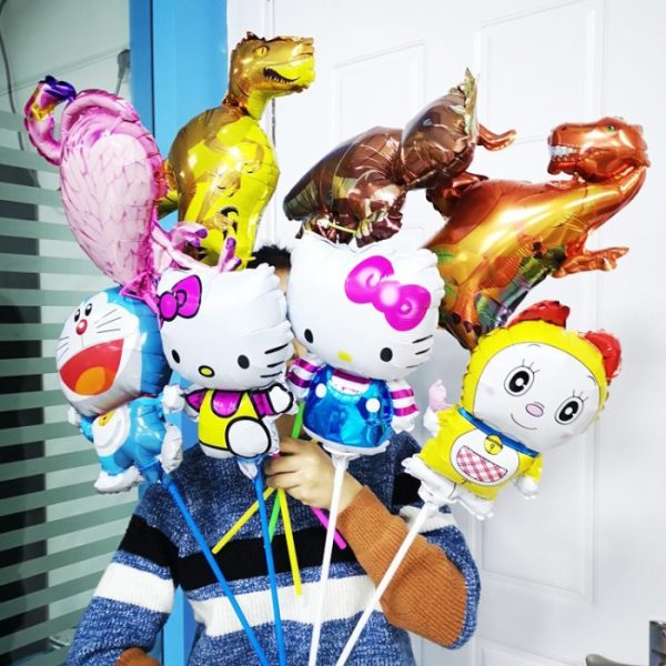 Balon Lucu Anak, Balon Karakter Lucu Anak dengan Stick, Balon Kartun - Image 3