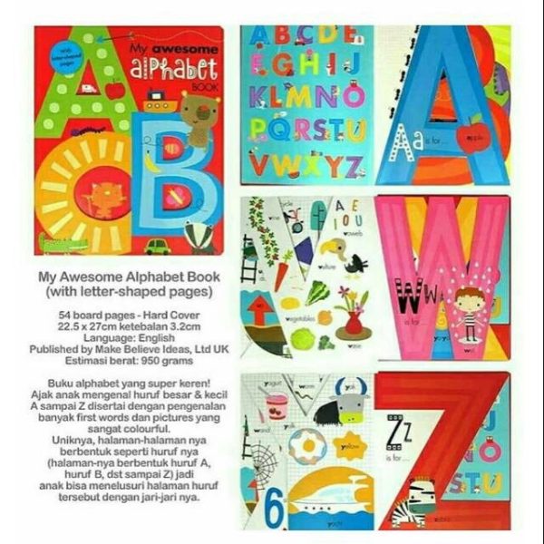 Buku my awesome book, Buku impor anak my awesome animal alphabet - Image 5