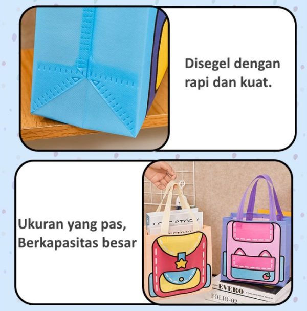 Kantong Souvenir Spunbond Motif Cerah, Kantong Goodiebag Ultah dll - Image 3