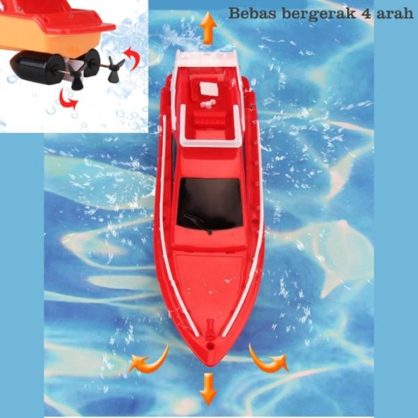 Mainan remote control Speed Boat, RC Perahu Kapal Air Boat - Image 4