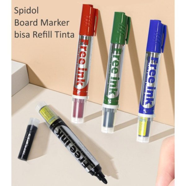 Spidol Board Marker bisa Ganti Refill, Spidol yang Bisa Dihapus