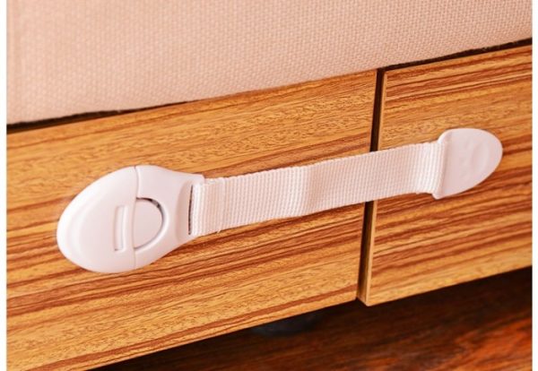 drawer safety, pengaman lemari kulkas pintu bayi model kain - Image 4