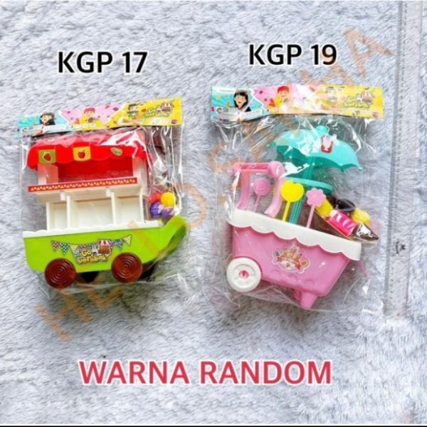 Mainan Anak Go Gerobak Sayur Buah Permen Gerobak Ice Cream KGP17 KGP18 KGP19 - Image 3