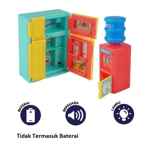 Mainan Anak Rumah Tangga Mesin Cuci Setrika Kulkas Microwave KGP707 KGP708 KGP709 KGP710 - Image 4