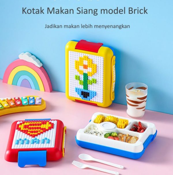 Kotak bekal Brick bisa bongkar dan pasang, Set kotak bekal.