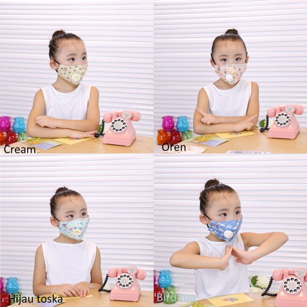 [LOGU] Masker kain anak, Masker kain dengan knob udara, Masker kain pm 2.5 anak