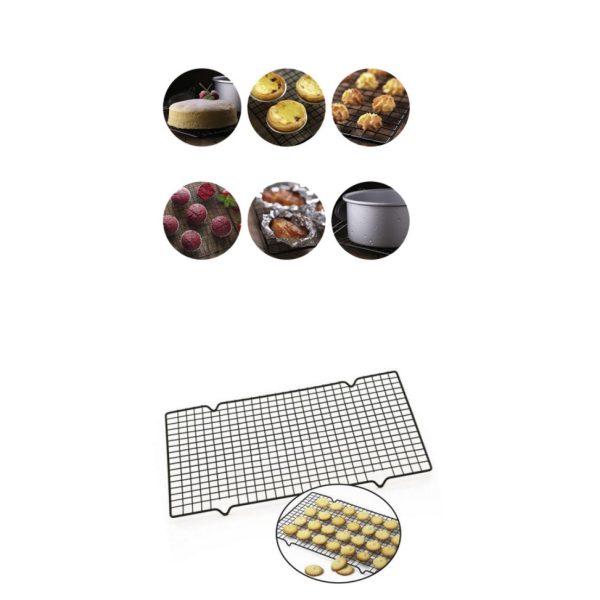 [LOGU] Cooling rack ukuran besar 25x40cm, Rak pendingin roti kue biskuit 1 tingkat - Image 3