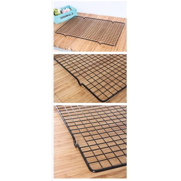 [LOGU] Cooling rack ukuran besar 25x40cm, Rak pendingin roti kue biskuit 1 tingkat - Image 4