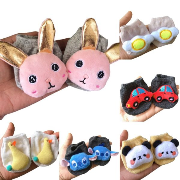 [LOGU] Kaos kaki boneka 3D, Kaos kaki anti slip impor boneka lucu, Kaos kaki bayi anak impor