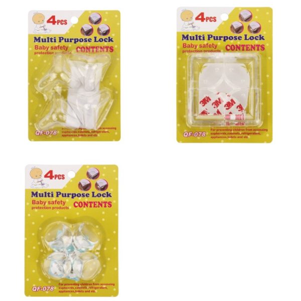 pelindung sudut meja transparan set, baby edge protector