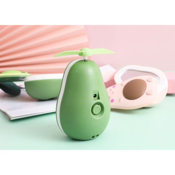 [LOGU] Kipas angin lampu avocado, Mini fan lucu unik 3 in 1, kipas dan lampu emergency - Image 6