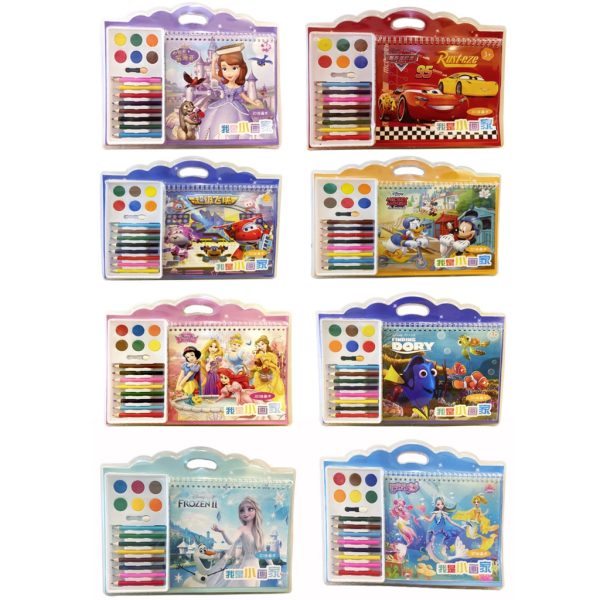 [LOGU] Buku mewarnai set anak, Buku menggambar mewarnai set anak dengan crayon - Image 3