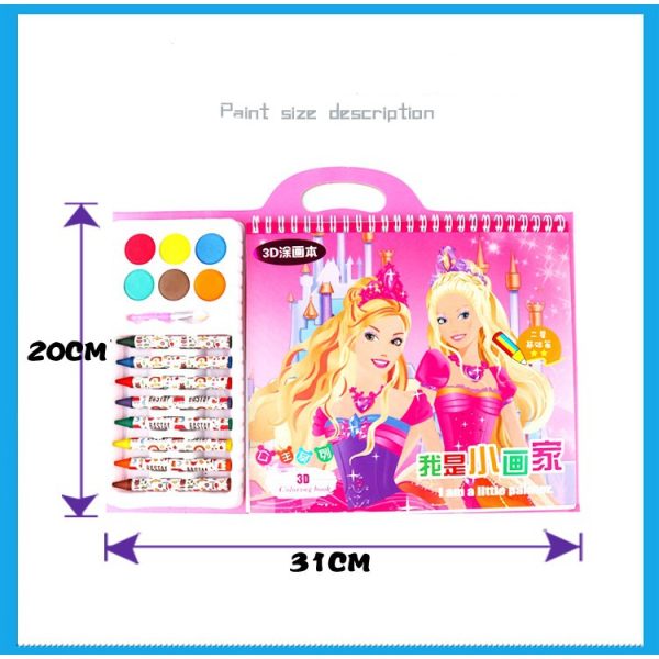 [LOGU] Buku mewarnai set anak, Buku menggambar mewarnai set anak dengan crayon - Image 6