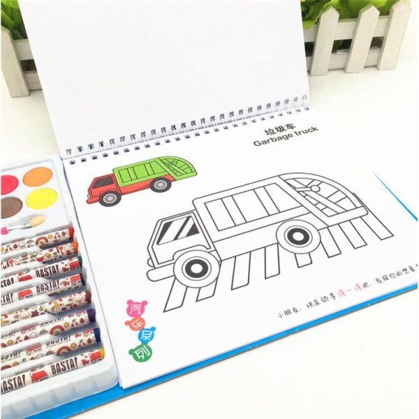 [LOGU] Buku mewarnai set anak, Buku menggambar mewarnai set anak dengan crayon - Image 8