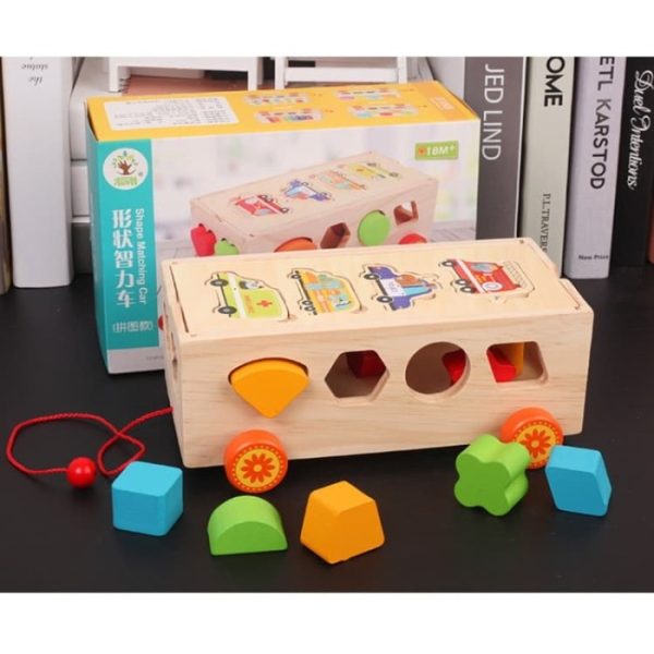 Mainan puzzle 3 in 1, Mainan puzzle kayu anak mencocokkan - Image 2