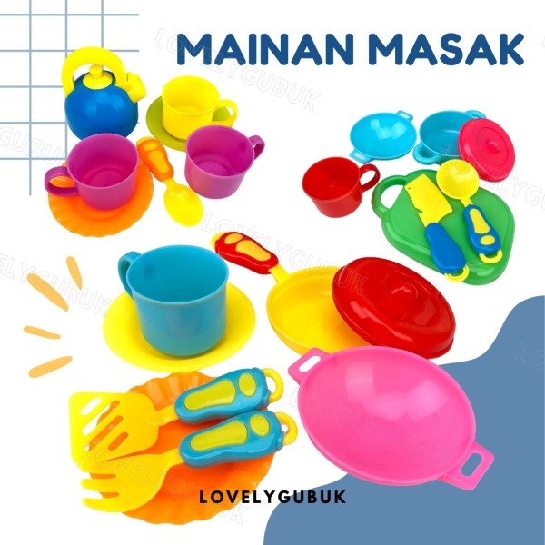 Mainan masak-masak plastik anak, mainan perlengkapan masak, kitchen toys - Image 2