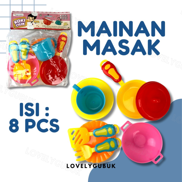 Mainan masak-masak plastik anak, mainan perlengkapan masak, kitchen toys - Image 4