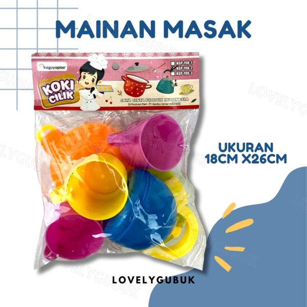 Mainan masak-masak plastik anak, mainan perlengkapan masak, kitchen toys