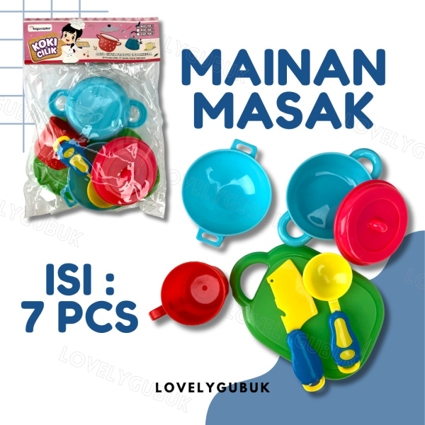 Mainan masak-masak plastik anak, mainan perlengkapan masak, kitchen toys - Image 5