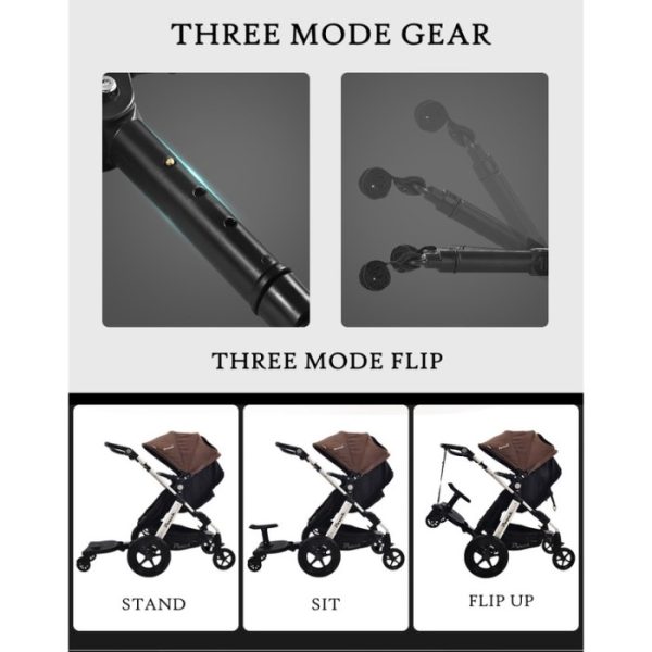 [2 Roda] Stroller Pedal , Buggy Pijakan dudukan stroller extention - Image 5