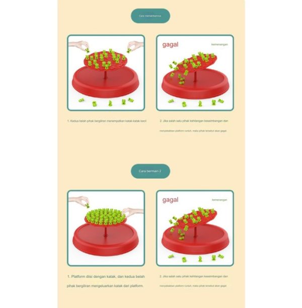 Mainan balance frog, Mainan board game pohon keseimbangan kodok - Image 3