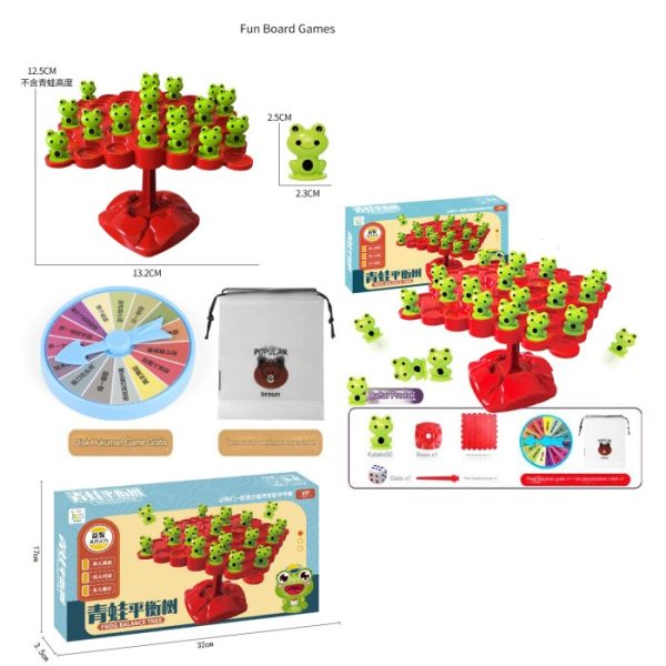 Mainan balance frog, Mainan board game pohon keseimbangan kodok - Image 5
