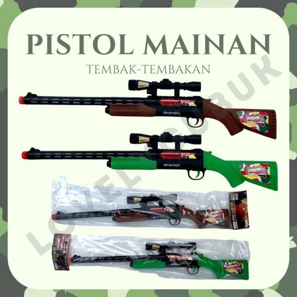 [LOGU] Mainan pistol tembak-tembakan anak, mainan pistol lampu, mainan pistol laser - Image 3