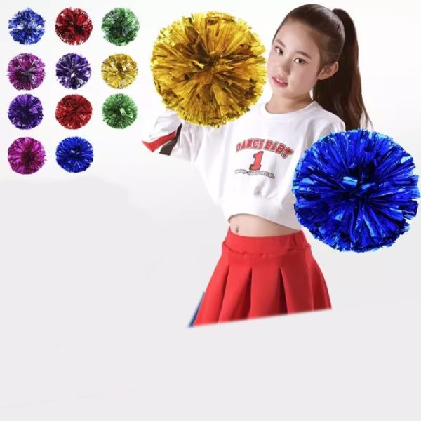 Pom-Pom CheerLeader Rumbai, Pom pom stick warna warni - Image 2