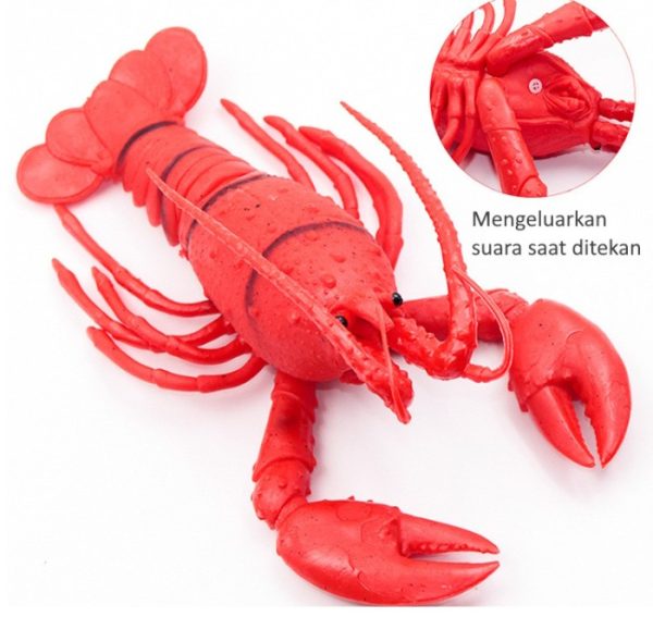 Mainan kepiting lobster crab palsu, Mainan binatang laut palsu - Image 2