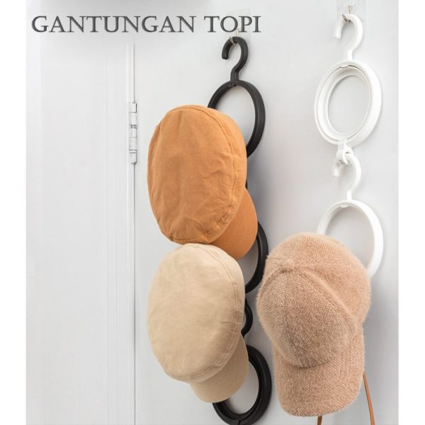 Gantungan Topi, Hanger Topi, Gantungan Penyimpanan Topi bisa disusun - Image 5