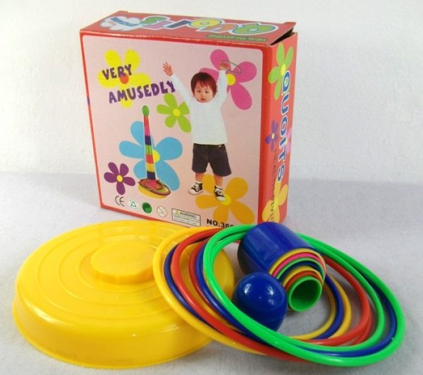 Quoits Throw Toys, Mainan anak menyusun- melempar anak, puzzle tingkat - Image 4