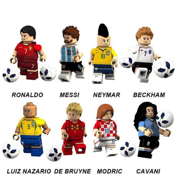 [LOGU] Brick action figures, Brick soccer world cup football, Brick basket NBA karakter