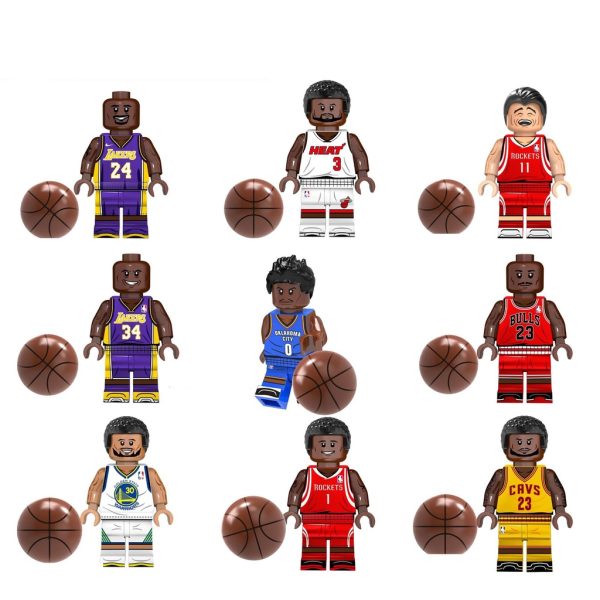 [LOGU] Brick action figures, Brick soccer world cup football, Brick basket NBA karakter - Image 3