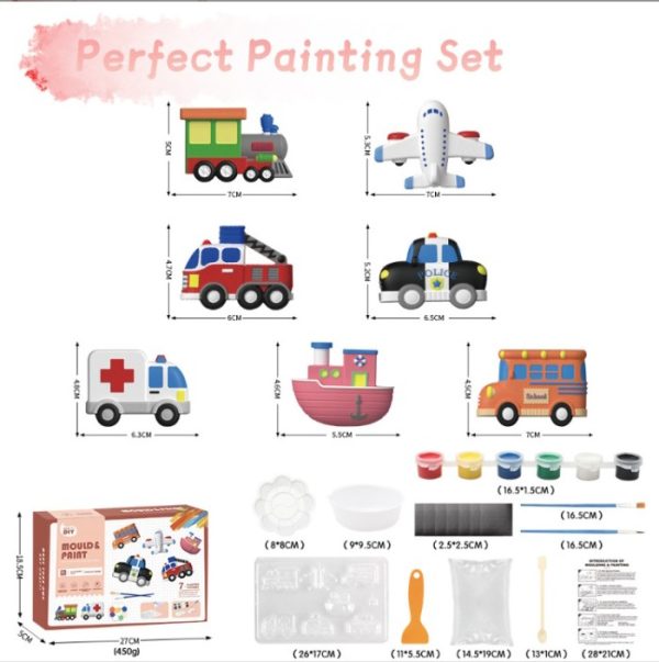 Mainan paint gypsum tema, mould and paint fridge anak, Prakarya DIY - Image 5