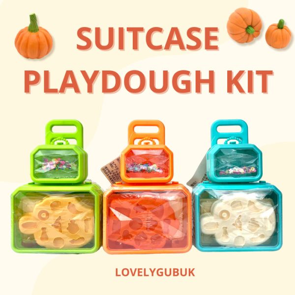 Mainan tanah liat masak-masak anak, Clay suitcase DIY set cooking