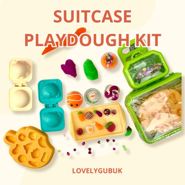 Mainan tanah liat masak-masak anak, Clay suitcase DIY set cooking - Image 5