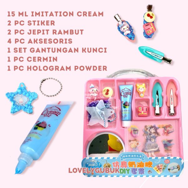 Mainan DIY Ice cream glue set kerajinan tangan, Art and Craft Kotak