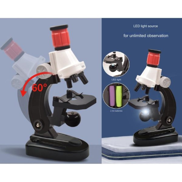 Mikroskop edukasi anak, Mainan edukasi science microscope 1200x - Image 5