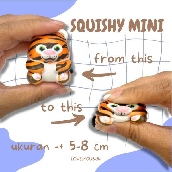 Gantungan squishy mini, Mainan aksesoris squishy minifood eggy go anim - Image 5