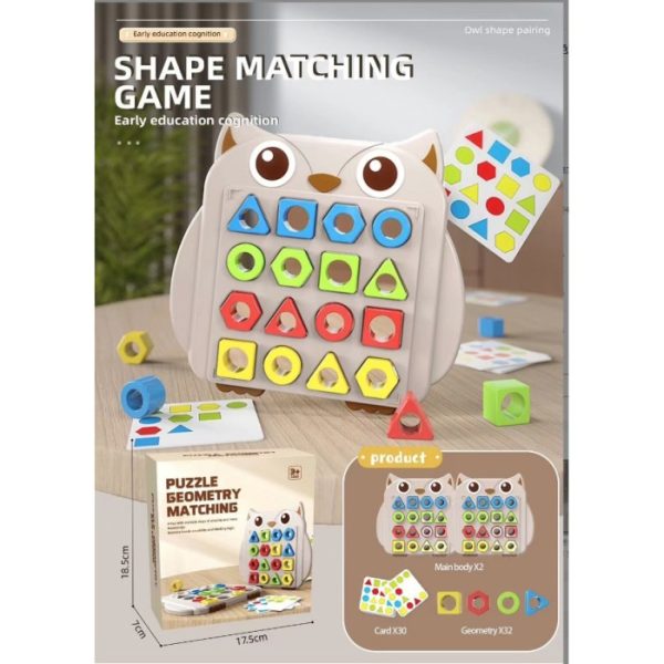 Mainan shape matching game,Mainan ketangkasan kecepatan interaksi anak - Image 2